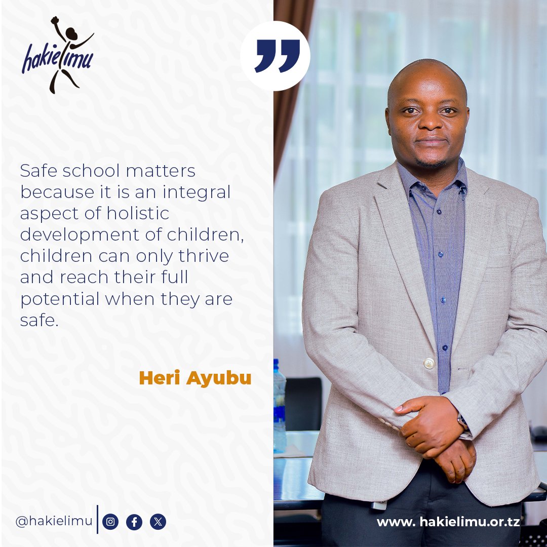 ▪️ Heri Ayubu from ChildrenCrossfire tells us why safe school matters! #Nitamalinda