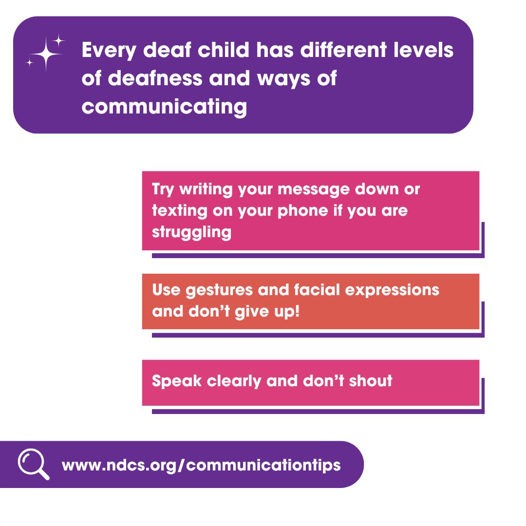 Join us as we continue to celebrate #DeafAwarenessWeek, and help us make everyday life more deaf-friendly for children and young people with these helpful tips. 💜✨

#DeafAwarenessWeek2024 #DeafCommunity #DeafAwareness #HearingLoss #DeafFriendly #HearingLossAwareness
