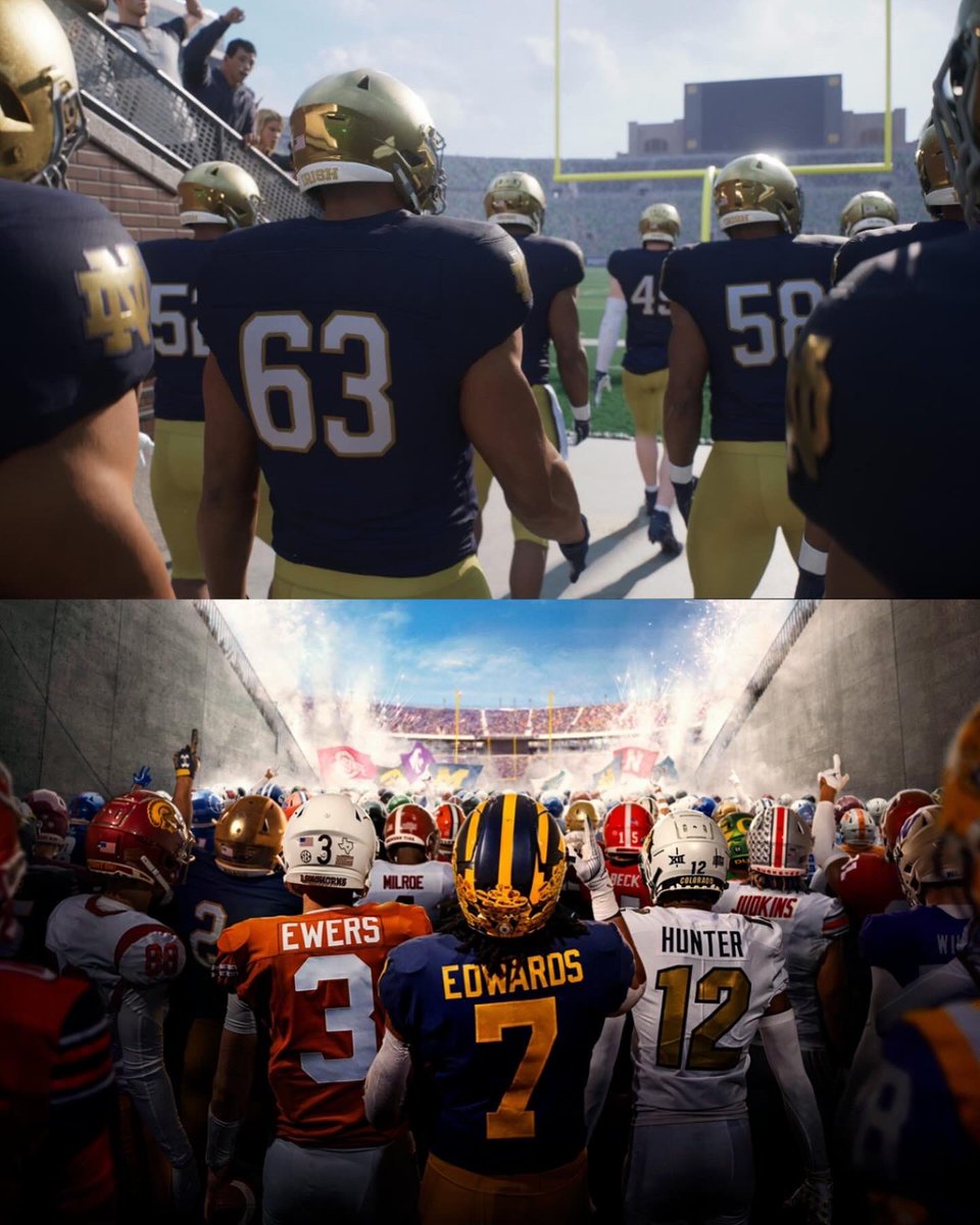 The Deluxe Edition cover of EA Sports College Football 25 and an in-game screenshot is out on the PlayStation Store 👀🔥 Thoughts? 🤔⬇️