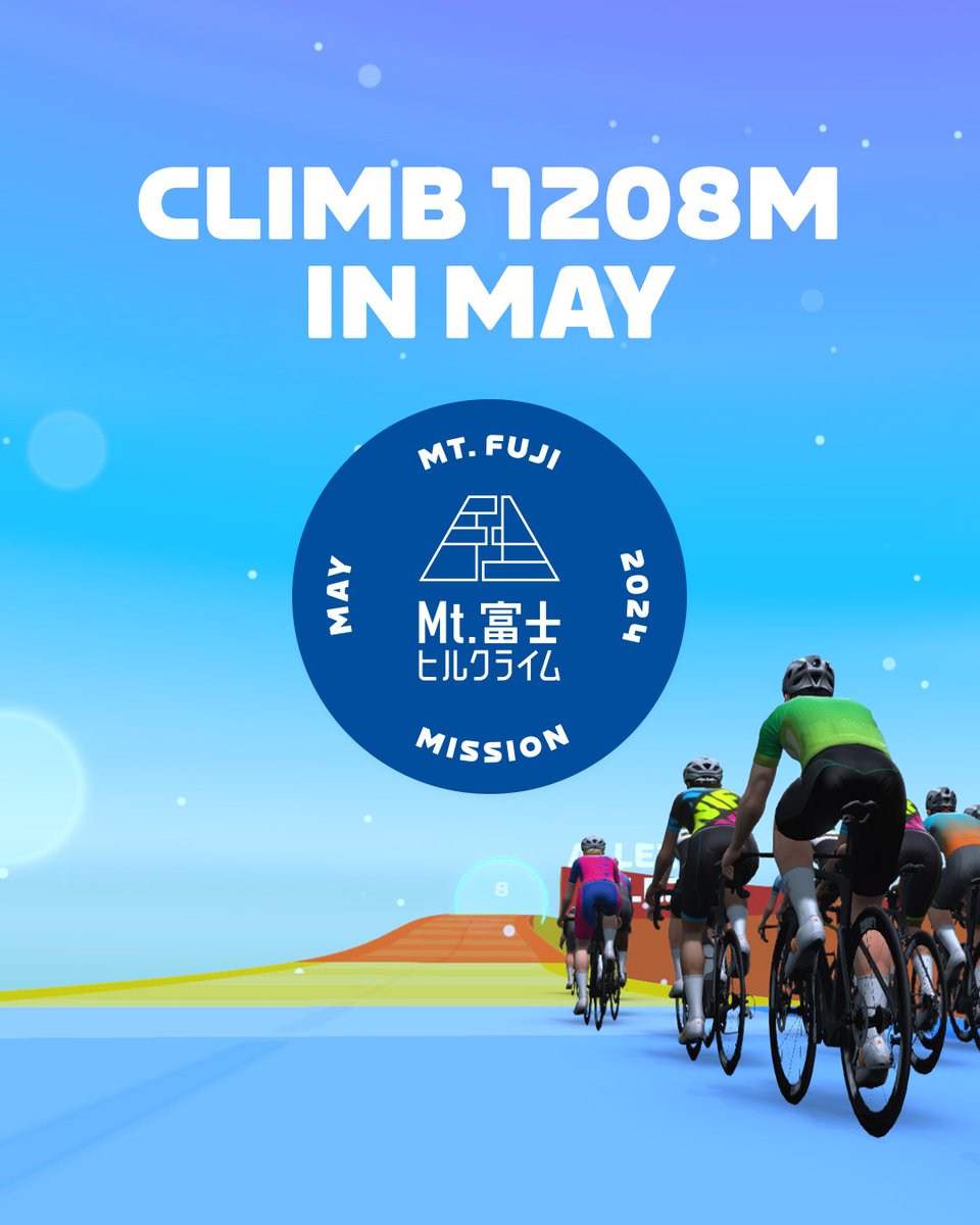 May Monthly Mission: Mt. Fuji Challenge 🗻 Climb 1208m in May to unlock a badge: bit.ly/48IT6W7