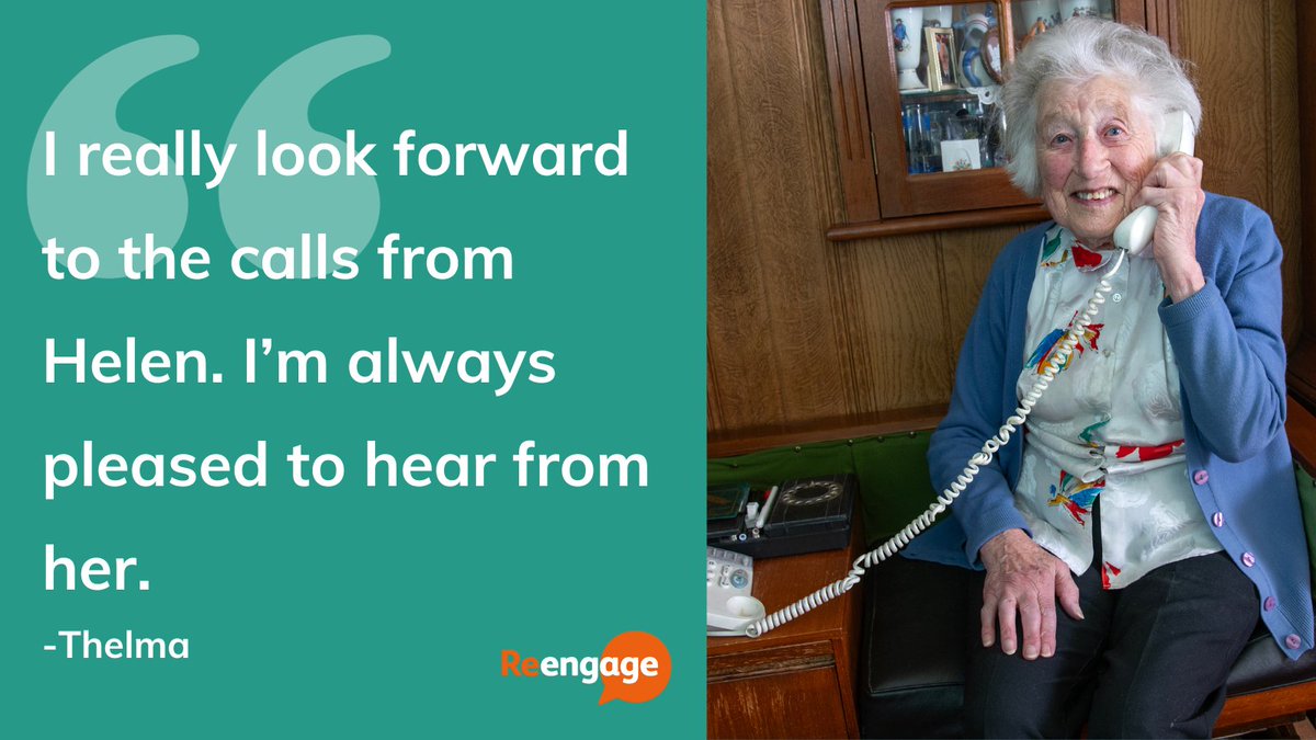 A regular friendly phone call to check in and chat can be the highlight of an older person's week when they're lonely.

You can become a call companion to someone like Thelma and help #EndLoneliness for people aged 75 and older.

Discover more: bit.ly/3NAk1vK