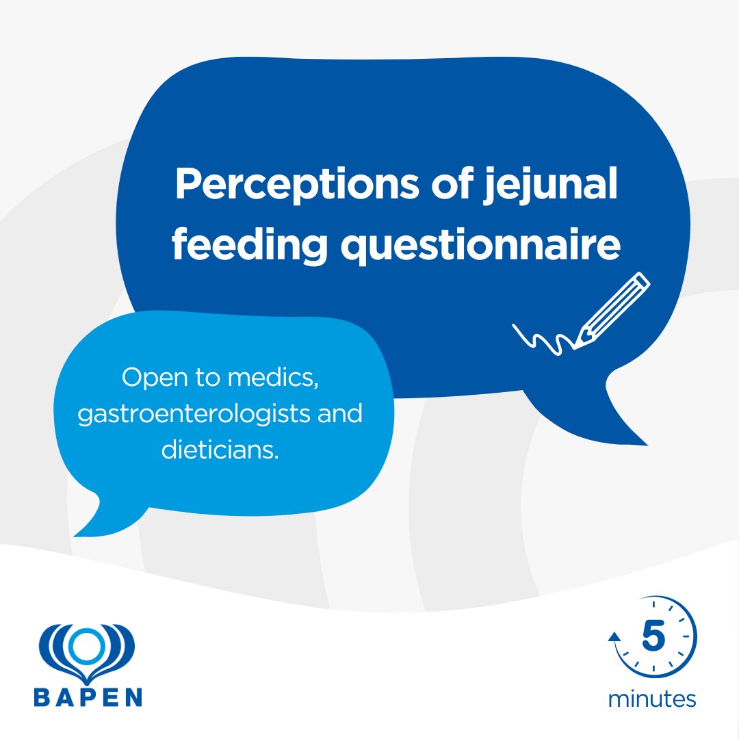 Please take the time to fill out a short online survey on jejunal feeding intolerance in adult patients with disorders of gut brain interaction (DGBI) and gastrointestinal motility disorders. It only takes 5 minutes: bit.ly/3V4LCtj