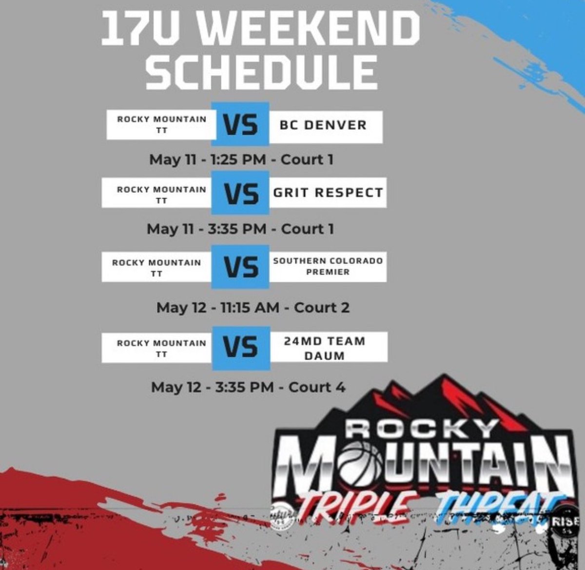 Back in Colorado for the weekend-let's get it!!
@NTripleThreatBB