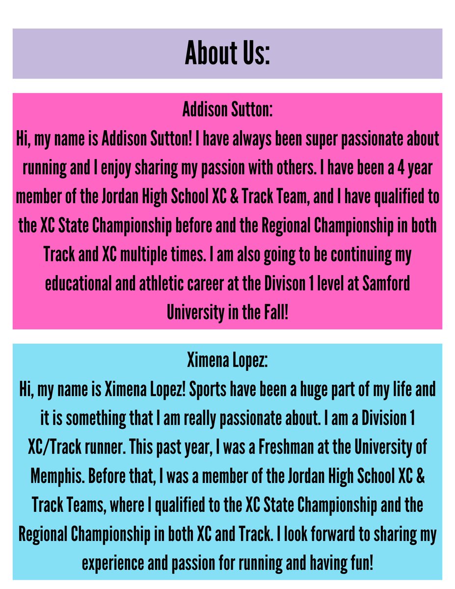 Ximena Lopez (@ximenalopeze) on Twitter photo So excited to host a Kids Running Camp this Summer with <a href="/AddisonSutton7/">Addison Sutton</a>!
Sign up to learn and have fun if you’re in the Katy/Fulshear area!
#CrossCreekRanch #CincoRanch
#Fulshear #Katy So excited to host a Kids Running Camp this Summer with <a href="/AddisonSutton7/">Addison Sutton</a>!
Sign up to learn and have fun if you’re in the Katy/Fulshear area!
#CrossCreekRanch #CincoRanch
#Fulshear #Katy