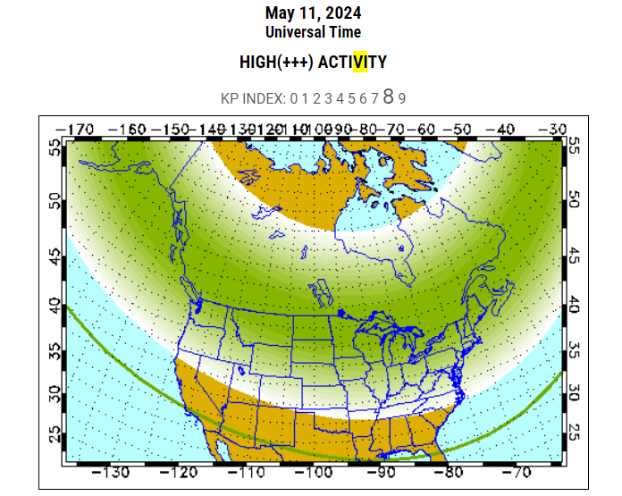 NOAA’s Space Weather Prediction Center director Clinton Wallace says: "This is an unusual and potentially historic event". The solar storm that is set to hit tonight could be the strongest we've seen in 19 years. 

Best viewing in extreme northern Utah: FRI 11 PM - SAT 3AM