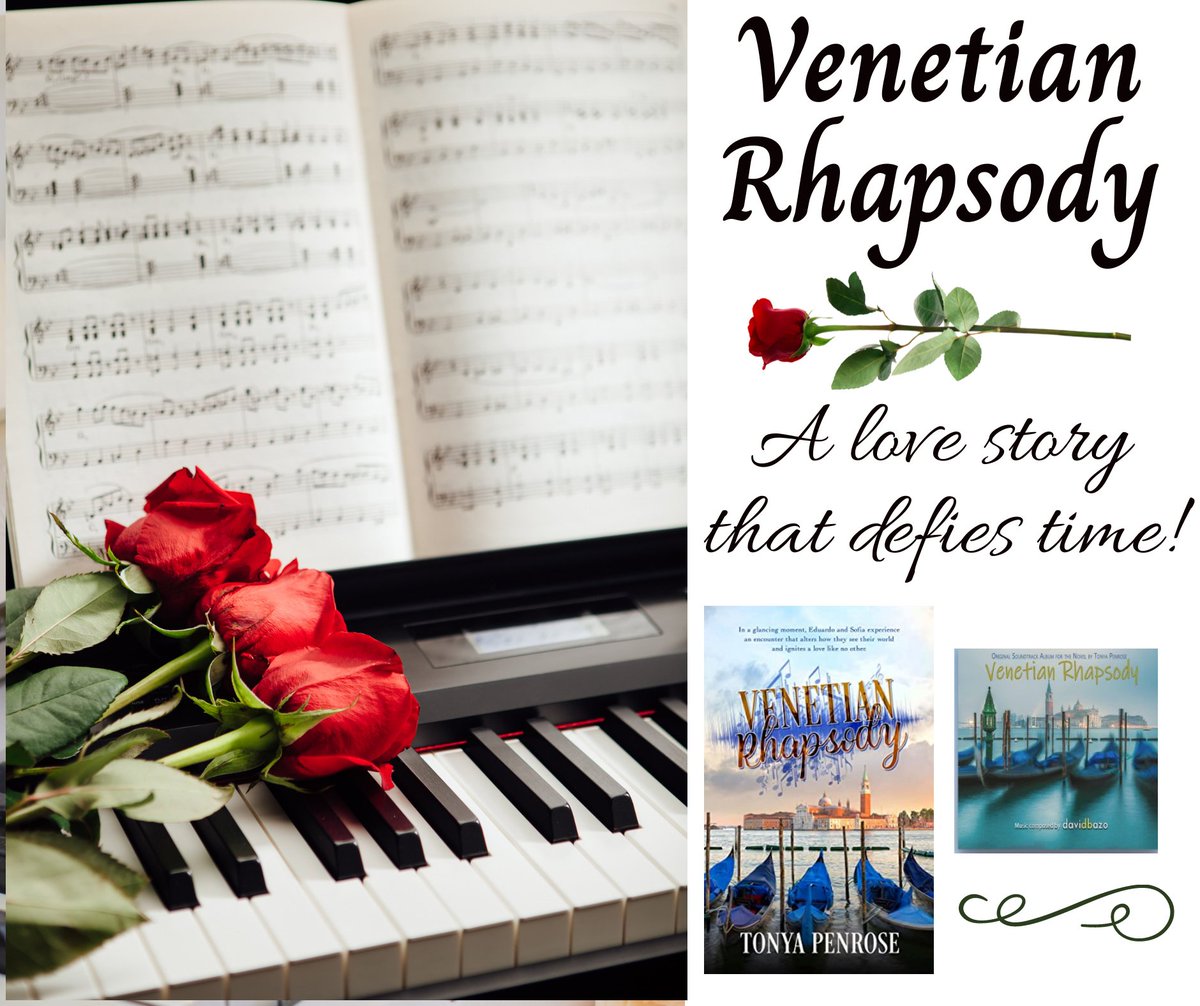 I highly recommend you get your copies today! 🎶📘VENETIAN RHAPSODY📘🎶 by @TonyaWrites & @DavidBazo A timeless love story told in words and music. ⭐️New Release ⭐️ Book relinks.me/1509248943 Album davidbazo.bandcamp.com #RomCom