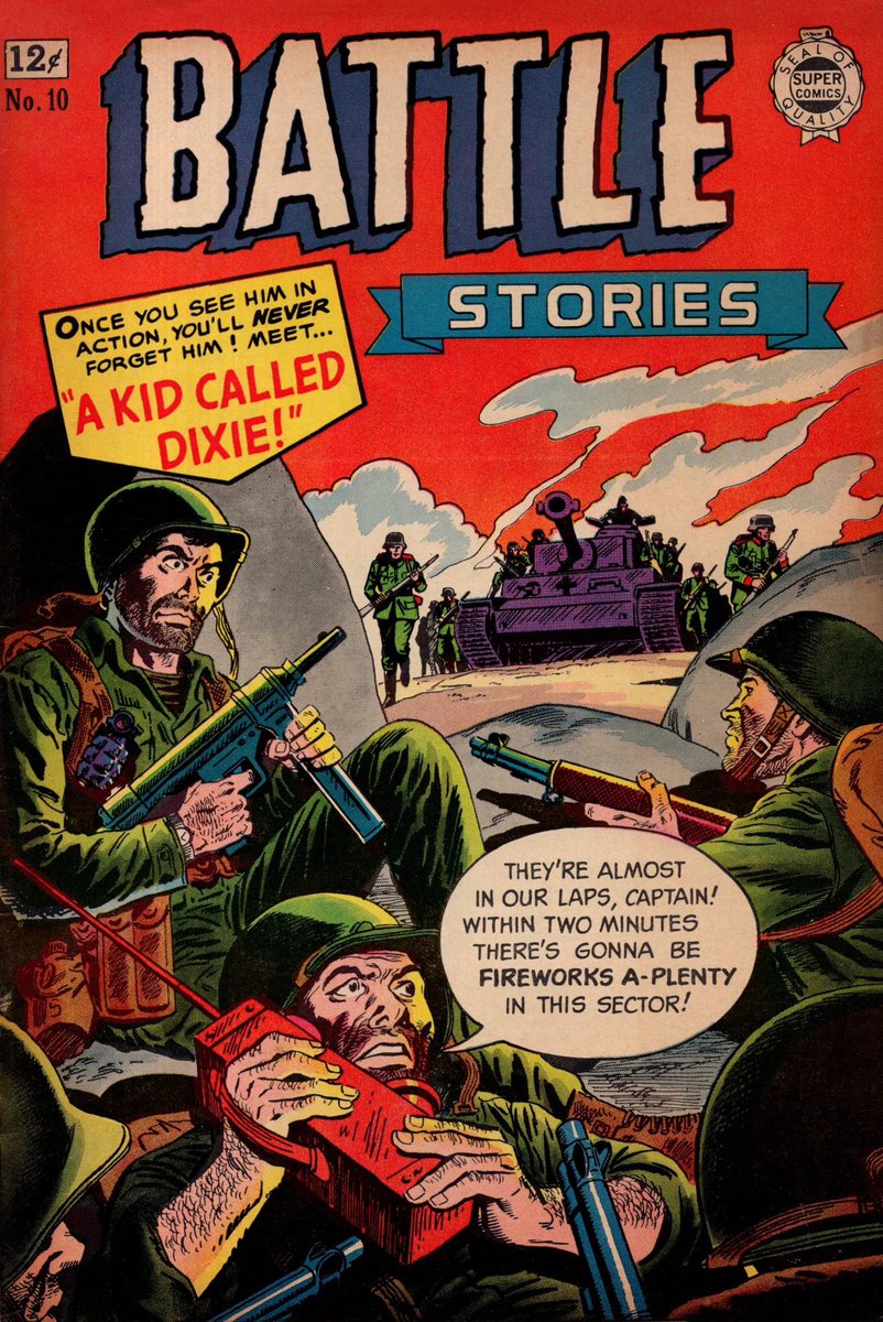 Comic Book Cover of the Day: 1952 Battle Stories #10 from I.W. Publishing. Art by Ross Andru and Mike Esposito. #comic #ComicArt #comicbook #comicbookcover #comicbookart 
#war