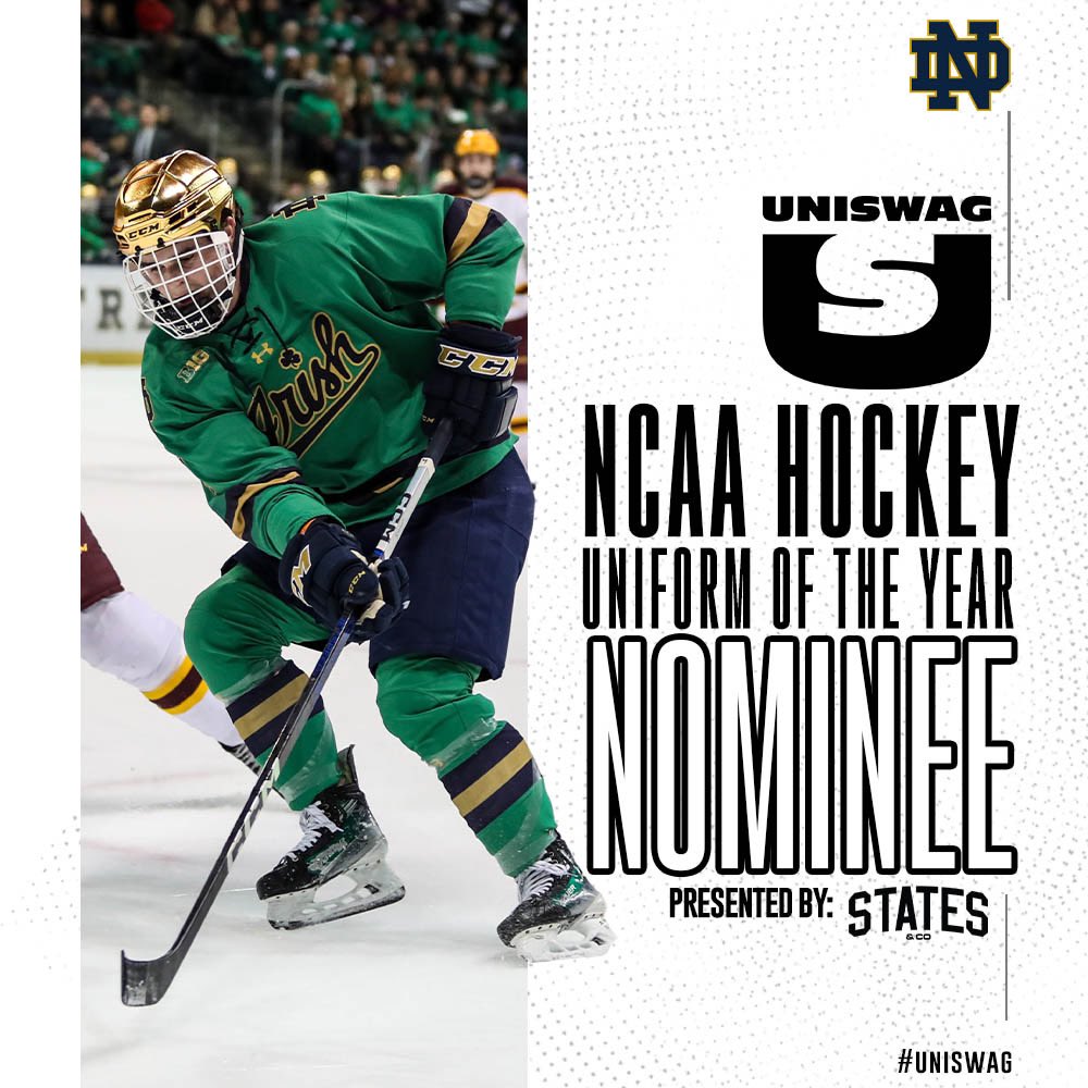 UNISWAG NCAA Hockey Uniform of the Year Nominee presented by States & Co @NDHockey is up for the best uniform of the 2023-24 NCAA Hockey season! Click here to vote: bit.ly/2sHF6u9 #uniswag