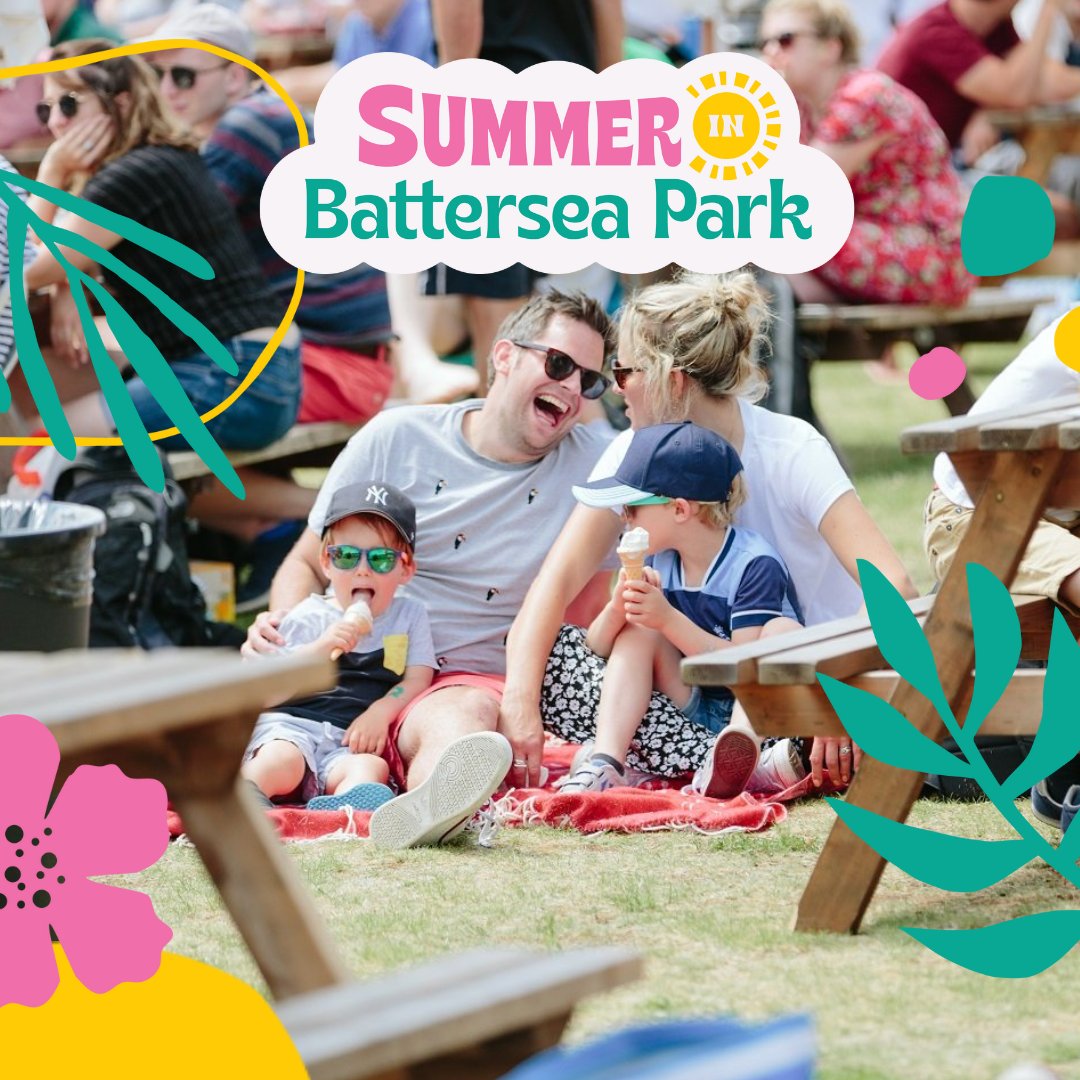 Summer In Battersea Park is back once again!☀️ Fancy some free community activities perfect for the whole family or enjoy an array of food and drink options with friends while enjoying some sports screenings? Find out our full summer of activities here 👉 summerinbatterseapark.co.uk