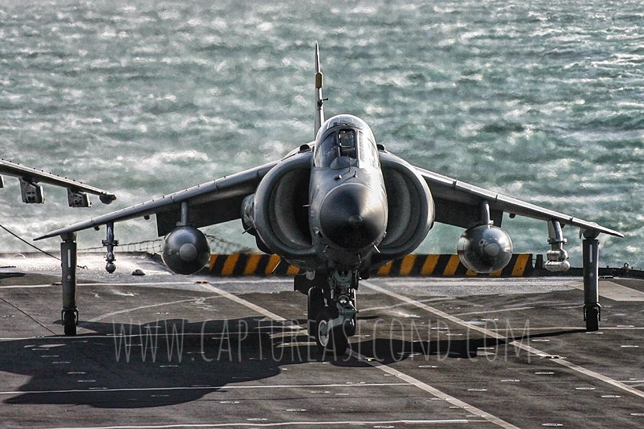 Taxiing for departure from HMS Illustrious, 2006. #royalnavy #fleetairarm #shar #seaharrier #harrier #jfh #hover #airpower #fighter #flight #fastjet #instaaviation #aviation #avgeek #captureasecond