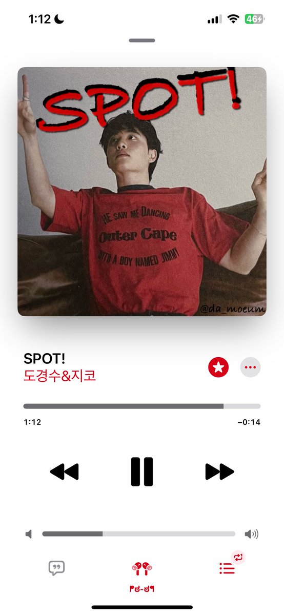 da_moeum's tweet photo. 스팟 너무 좋죠
많이 “들어”주세요....

음원 추출한 링크 두고 갑니다❗️
https://t.co/XG094IF5jR

#도경수 #지코 #스팟 #더시즌즈 https://t.co/o43V3AbQWQ