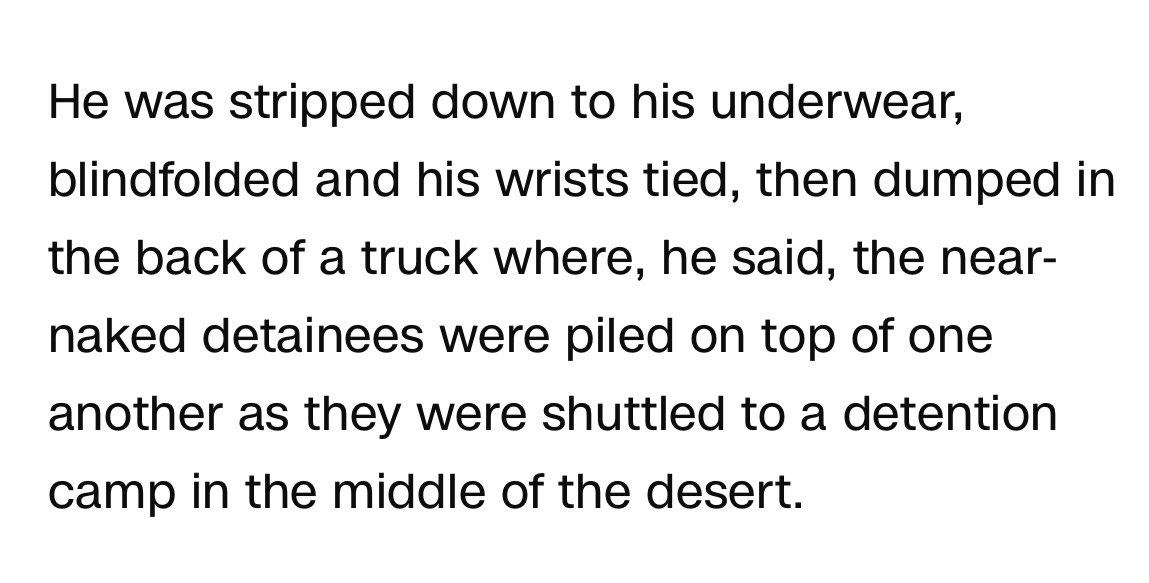 If they speak, they take them outside and beat them. They strip them and throw them in a truck to transport them to these camps. This is absolutely horrifying.