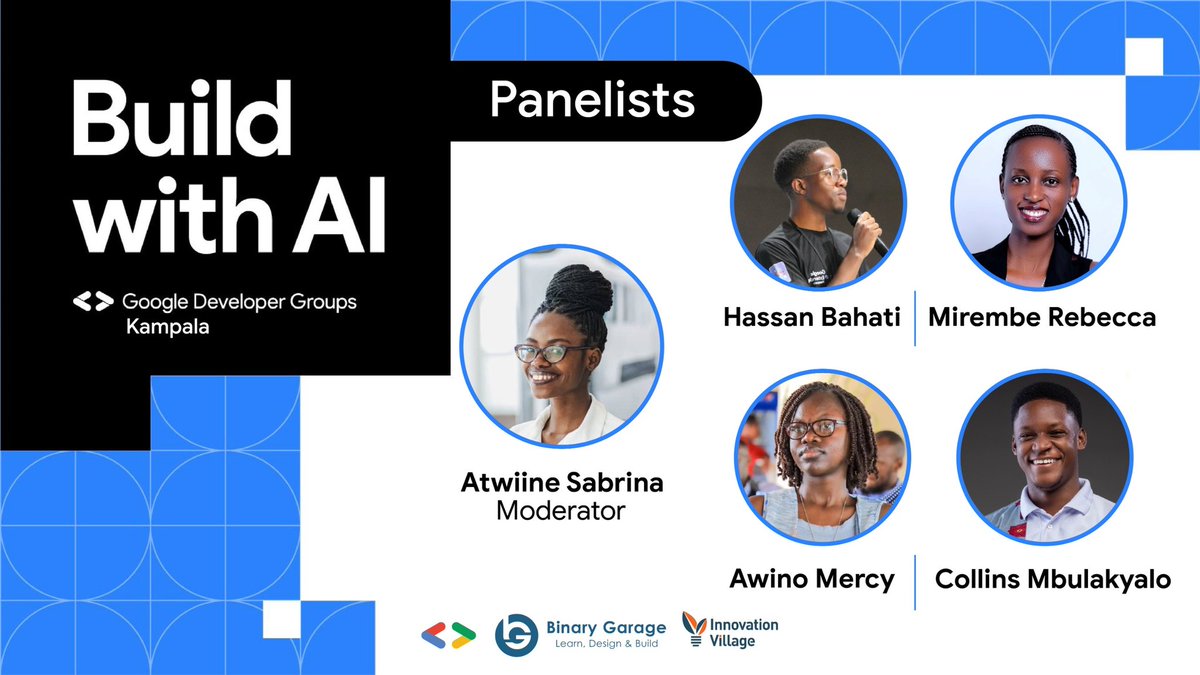 🔥 I'm personally inviting you to explore the business side of AI at 'Build with AI' Kampala with us tomorrow! 🚀 Join our panel which I will moderate with @HassanBahatiM, @Theepeace_rm @AwinoMercy3 and @musacoli. They'll be showcasing the robust business cases for AI projects