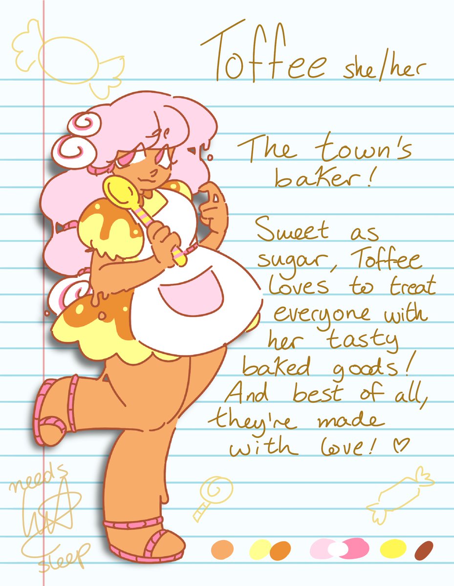 Meet Toffee! 🍥🍬💛

~~~
#oc #art #psychologicalhorror #game #characterdesign #daylightashes