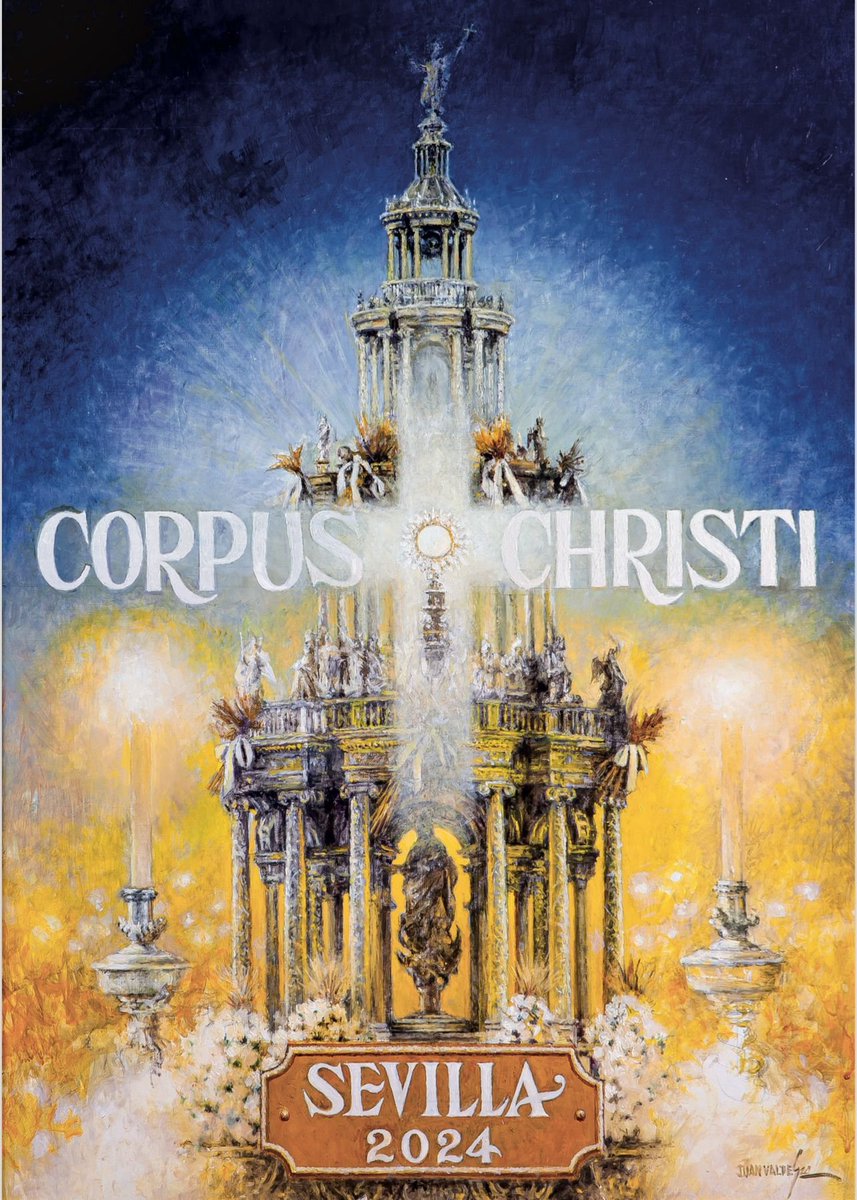 Cartel del Corpus Christi - Sevilla 2024. Es precioso el cartel. #CorpusChristi24