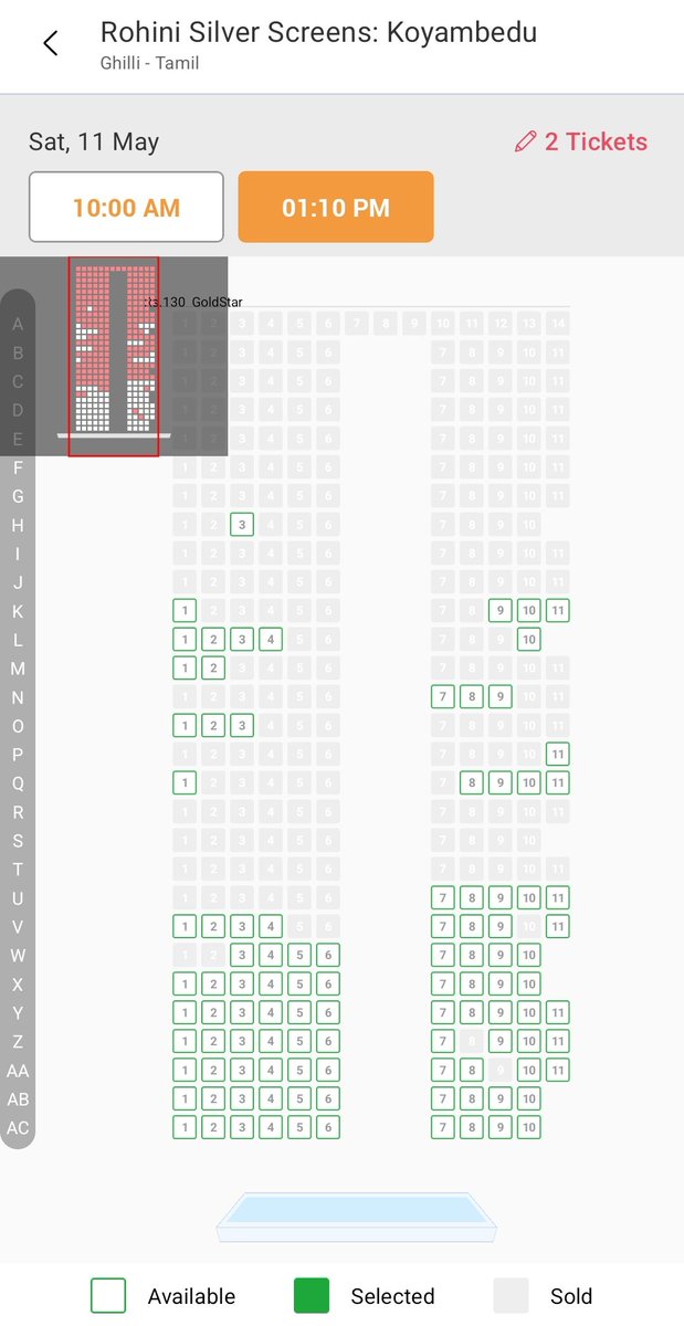 Excellent Advance For #GhilliReRelease At @RohiniSilverScr Tomorrow (DAY-22/11.05.2024) 💥💥💥💥💥 #TheGreatestOfAllTime | #Ghilli4K | #Ghilli | #GhilliFestival | @ActorVijay