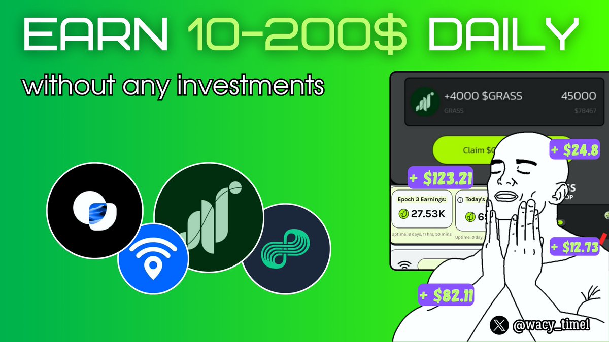 wacy_time1's tweet image. ➜ Earn $200 daily just by being online!

No fantasy. 

In 2024, blockchain lets you make money out of thin air.

Discover how to create a stable passive income without disrupting your daily routine 🧵⬇️