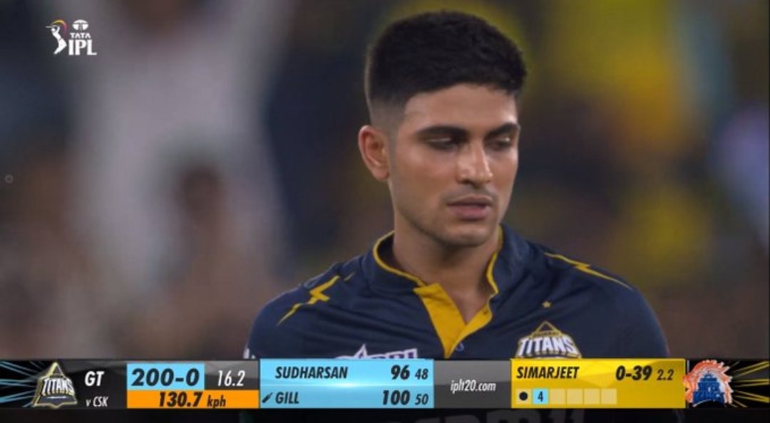 Shubham Gill playing his 100th Innings in IPL and scoring 100* and this century is also the 100th century of IPL 🤯🤯🤯🤯 #GTvsCSK #ShubmanGill #CSKvGT #MSDhoni𓃵