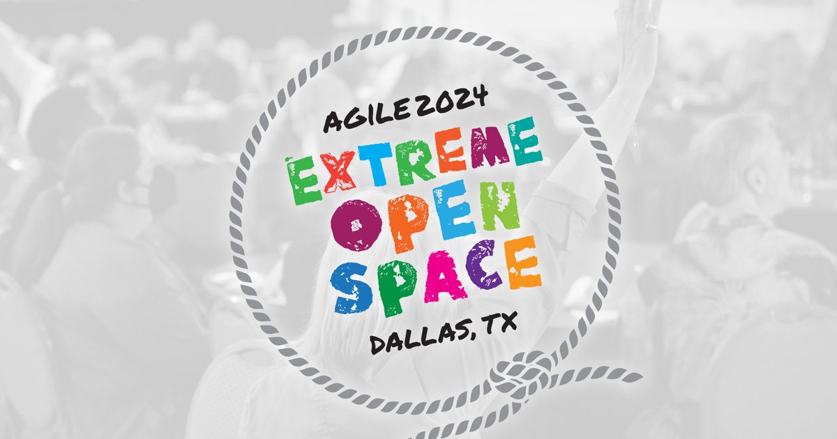 For #Agile2024, we’re exploring how to “Reimagine Agile” in many different ways. New this year: we’ll be hosting deep-dive conversations in our full-day EXTREME OPEN SPACE session. Never been to an #OpenSpace session? Learn more now: agilealliance.org/agile2024/extr…
