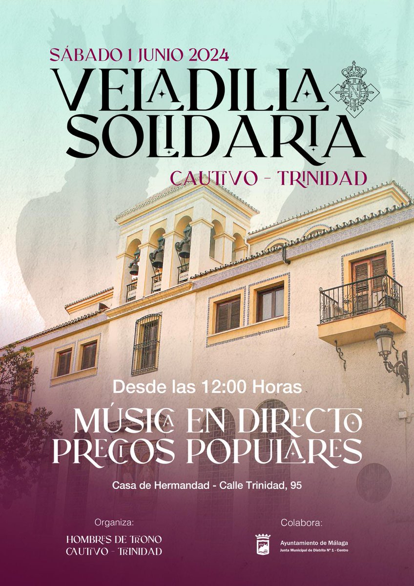 VELADILLA - Una representación de la cofradía ha presentado al concejal del Distrito Centro de @malaga, Paco Cantos, la veladilla solidaria que los hombres y mujeres de trono de Jesús Cautivo y la Virgen de la Trinidad organizan el próximo 1 de junio en nuestra casa de hermandad.