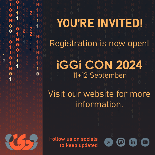 🟠 iGGi CON 2024 🟠 ⚪️ 11+12 September, York ⚫️ Registration Opened TODAY!!! Register via our website: 🟠 iggi2024.org 🟠 @UoY_CS @GameAI_QMUL @QMEECS @QMUL_DC #games #gamedev #research #PhD #conference