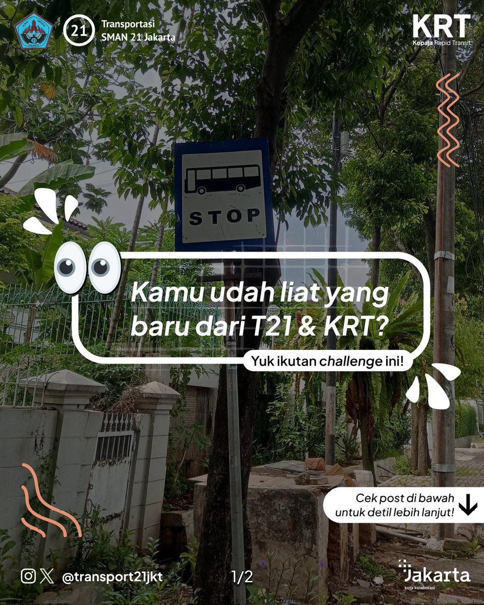 Halo Warga SMAN 21 dan Sobat Kopaja!

Sudah tahu belum kalau ada kolaborasi antara Transportasi SMAN 21 Jakarta dengan Kopaja Rapid Transit? 🤔

#transport21jkt
#sman21jakarta
#21hebat
#KopajaRapidTransit
#KRT
#transjakarta
#kotakolaborasi