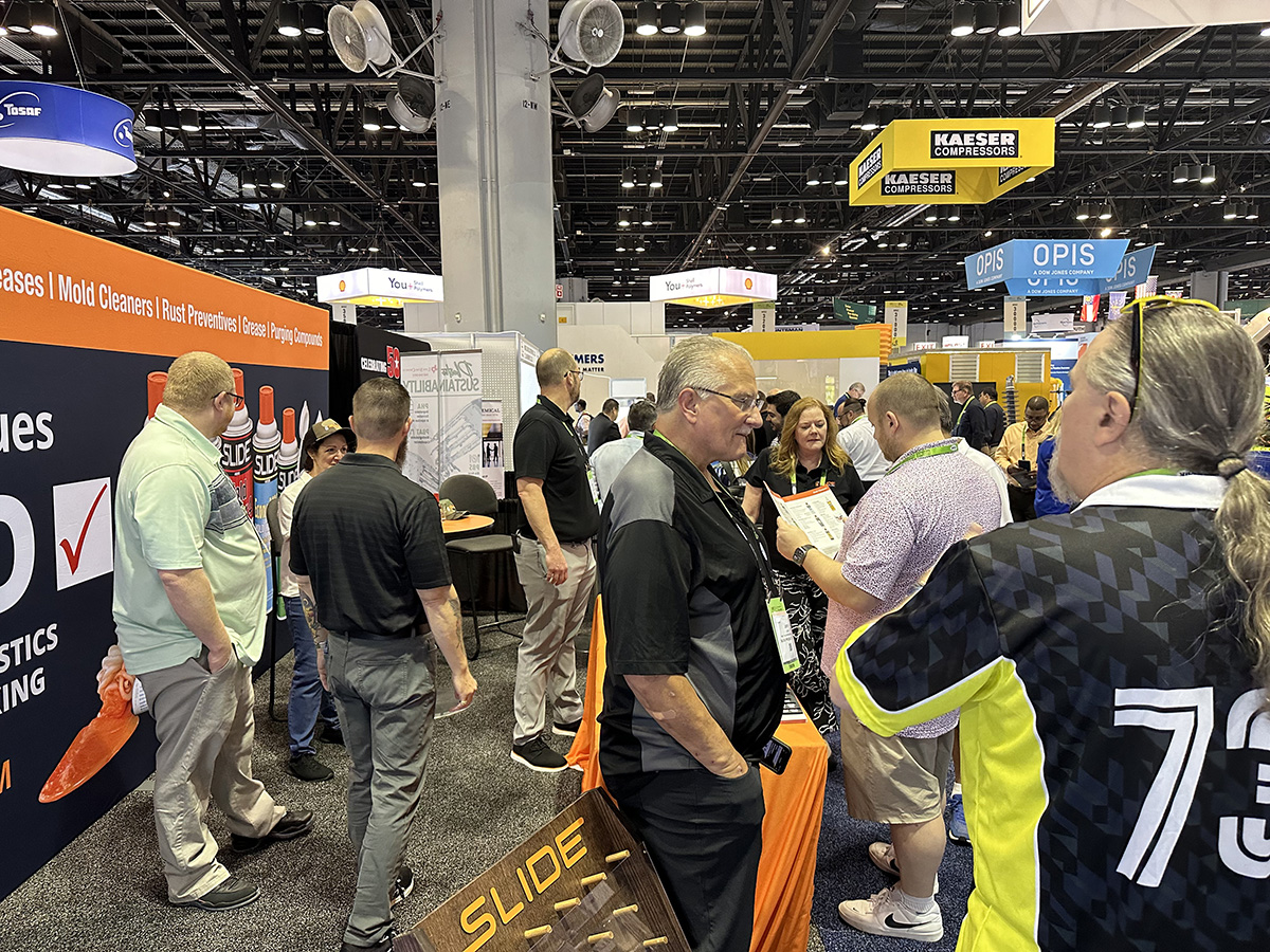 Slideproducts's tweet photo. The #NPE2024 Show has been fantastic! We've enjoyed meeting new people and seeing old connections. Thank you to everyone who stopped by to see us.

#SlideProducts #MoldProcessing #InjectionMolds #InjectionMolding #MoldMaking #MoldMaintenance #RustPreventative #PurgingCompound https://t.co/2m2wkqJX4z