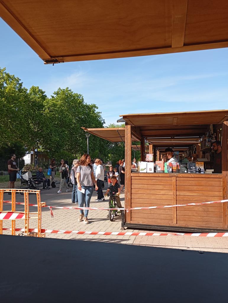 En la Feria del libro de Alcorcón.