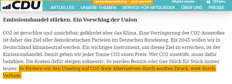 @CDU Welchen Wohlstand? Den Verbrenner in der Einfahrt, dessen Sprit man sich nicht mehr leisten kann? Die neuwertige Gas- oder Ölheizung im Keller, die mitb immer teurerem Brennstoff betrieben wird. Ihr gebt Versprechen, die gar nicht zu halten sind, die Wahrheit im Kleingedruckten