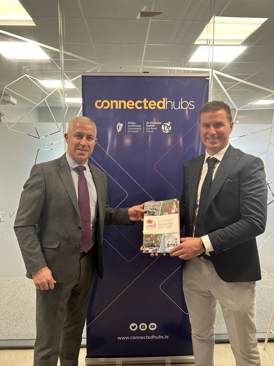 We were delighted to join @TheMillDrogheda today to celebrate their 10th birthday party and support the launch of their new impact report. The Mill is a hive of enterprise in the North East and we're delighted to support them in their journey. #ConnectedHubs @DeptRCD