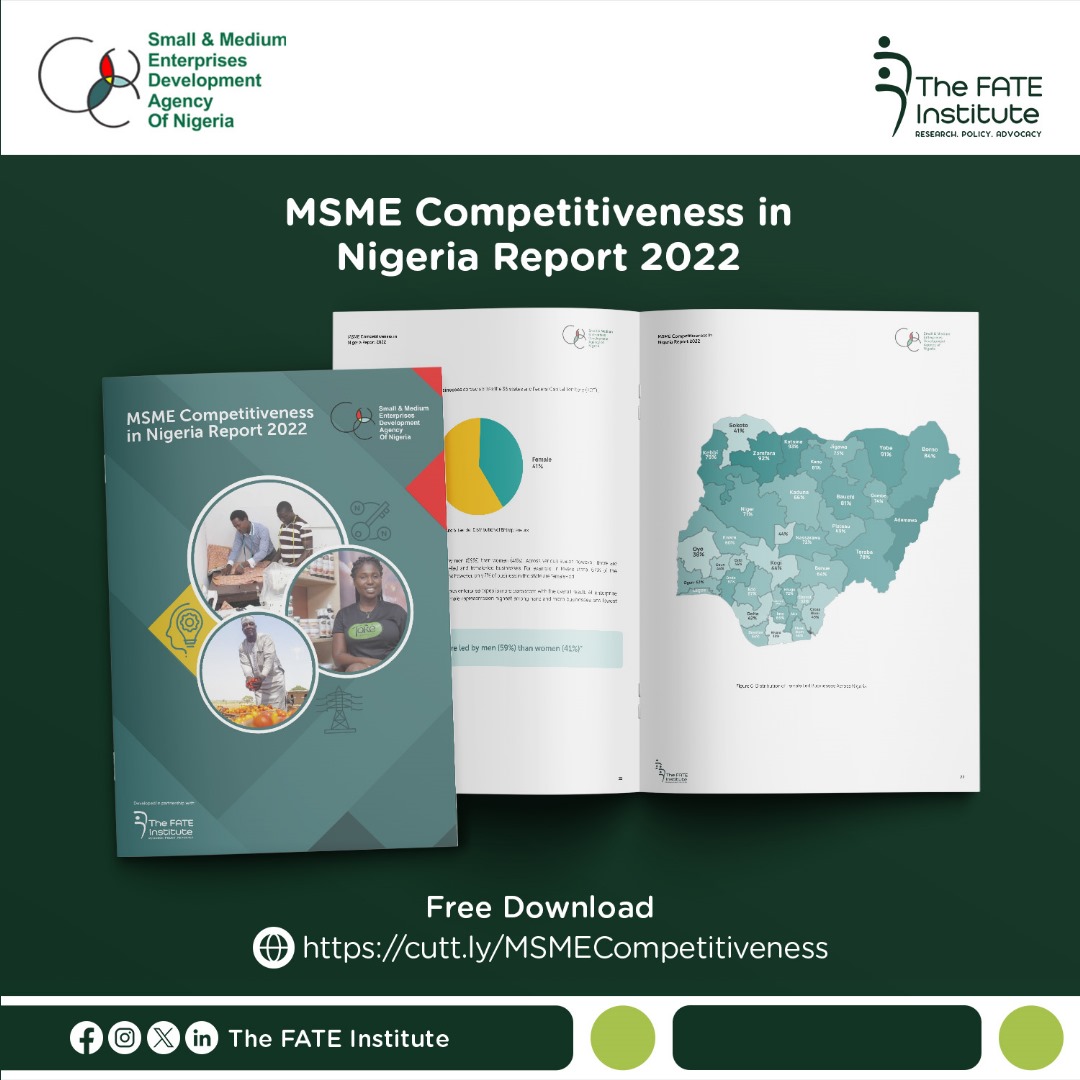 Introducing MSME Competitiveness in Nigeria Report Evaluated 8,886 businesses across Nigeria, measuring competitiveness in Ability to Compete, Change, and Connect Packed with data-driven insights and strategic recommendations for MSME success. Download cutt.ly/MSMECompetitiv…
