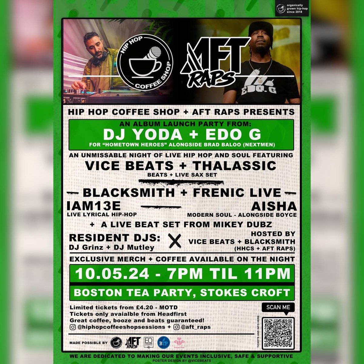 Tonight Bristol! We bring <a href="/DJYodaUK/">DJ Yoda 🎧</a> &amp; Edi G to town for the launch party of their new album Hometown Heroes! Last tickets - hdfst.uk/e107188