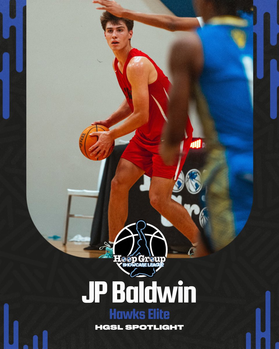🚨 @HGSL_HoopGroup Spotlight JP Baldwin of Hawks Elite is a can’t miss prospect on the HGSL. 6’7 guard is a lights out shooter, has excellent grades, and can score inside. Coaches can see JP @TheHoopGroup Midwest Jam Fest May 17-19.