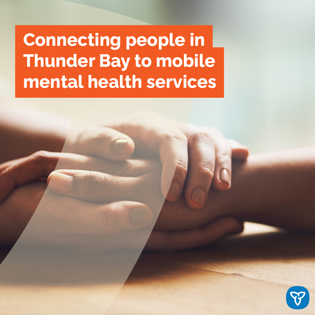 Ontario is investing more than $2.7M to launch a new mobile crisis response team in Thunder Bay to make it easier and more convenient for people experiencing homelessness or #MentalHealth and addictions crisis to get the support they need. Learn more: news.ontario.ca/en/release/100…