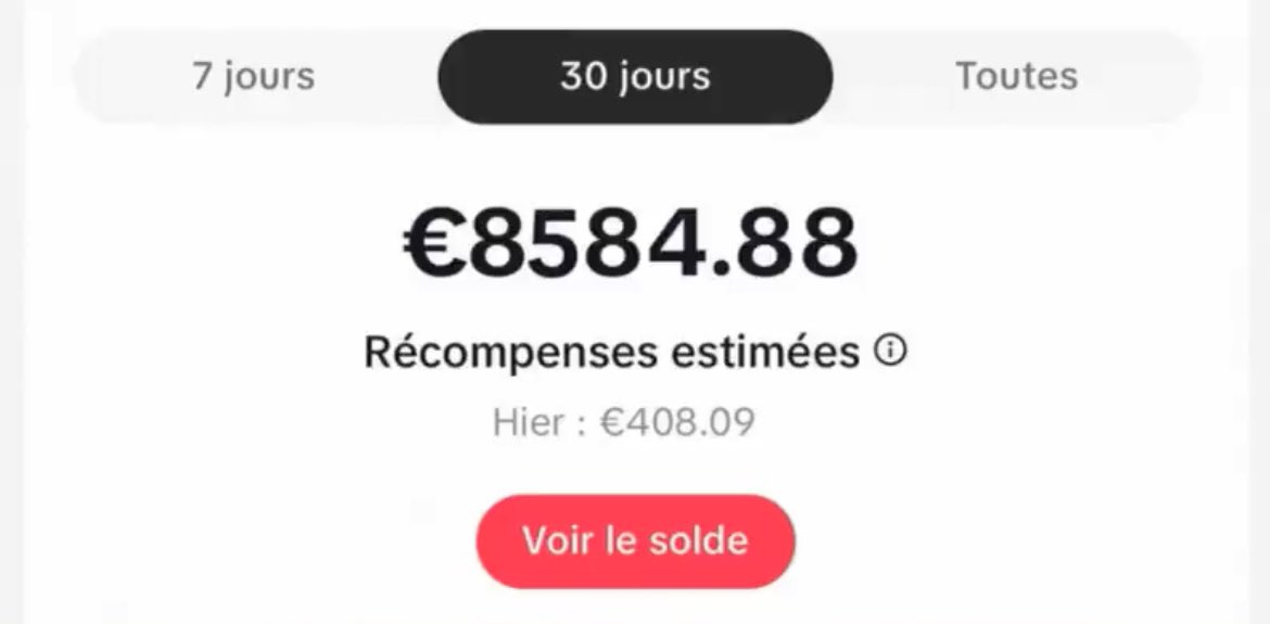 💰 COMMENT faire +410€/jour sur TIKTOK avec cette MÉTHODE INCONNUE ?💰 

Je vous donne la méthode juste ici (avec la technique de A à Z): 👇

- Retweet 🔁
- Like ❤️
- Commente « Tiktok»

Tu dois me follow pour que je te DM 💫