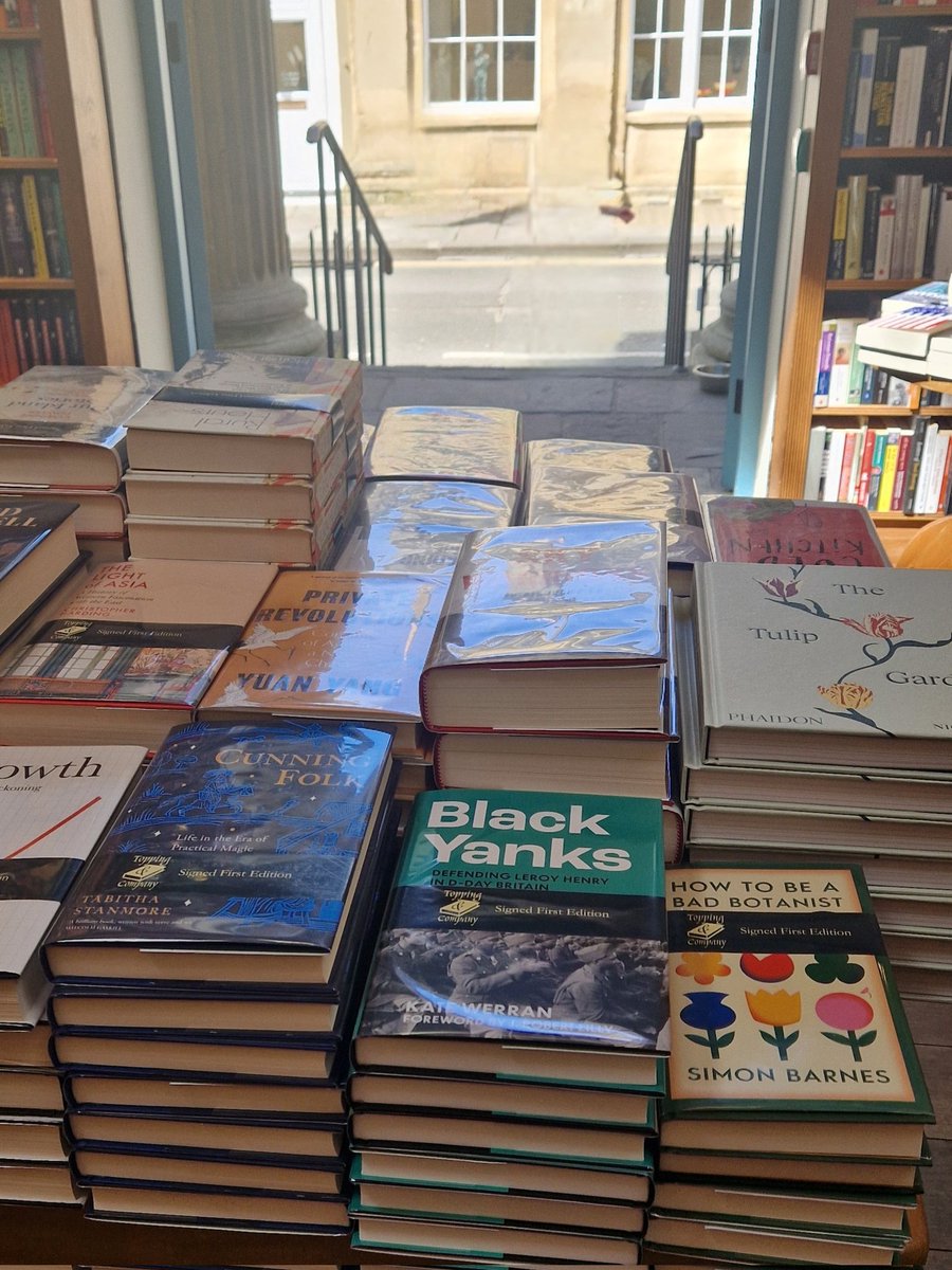 Incredible to see Black Yanks at Toppings in sunny Bath today - 2 minutes from the police cell Leroy Henry occupied on 6 May 1944. Thank you so much for supporting a local author @ToppingsBath and to Grace and May for all your help yesterday! @Thehistorypress#twitterhistorians