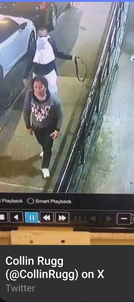 LuRayOfficial's tweet photo. @cheatwood_susan @bostonchips @TheDonkeyWars @CollinRugg @KathleenWinche3 It's someone recording a security footage screen with a cellphone. It's nit someone standing there recording it as it's happening. See on the bottom of the image. It's like on a computer or monitor. https://t.co/MoEEYuJyFx