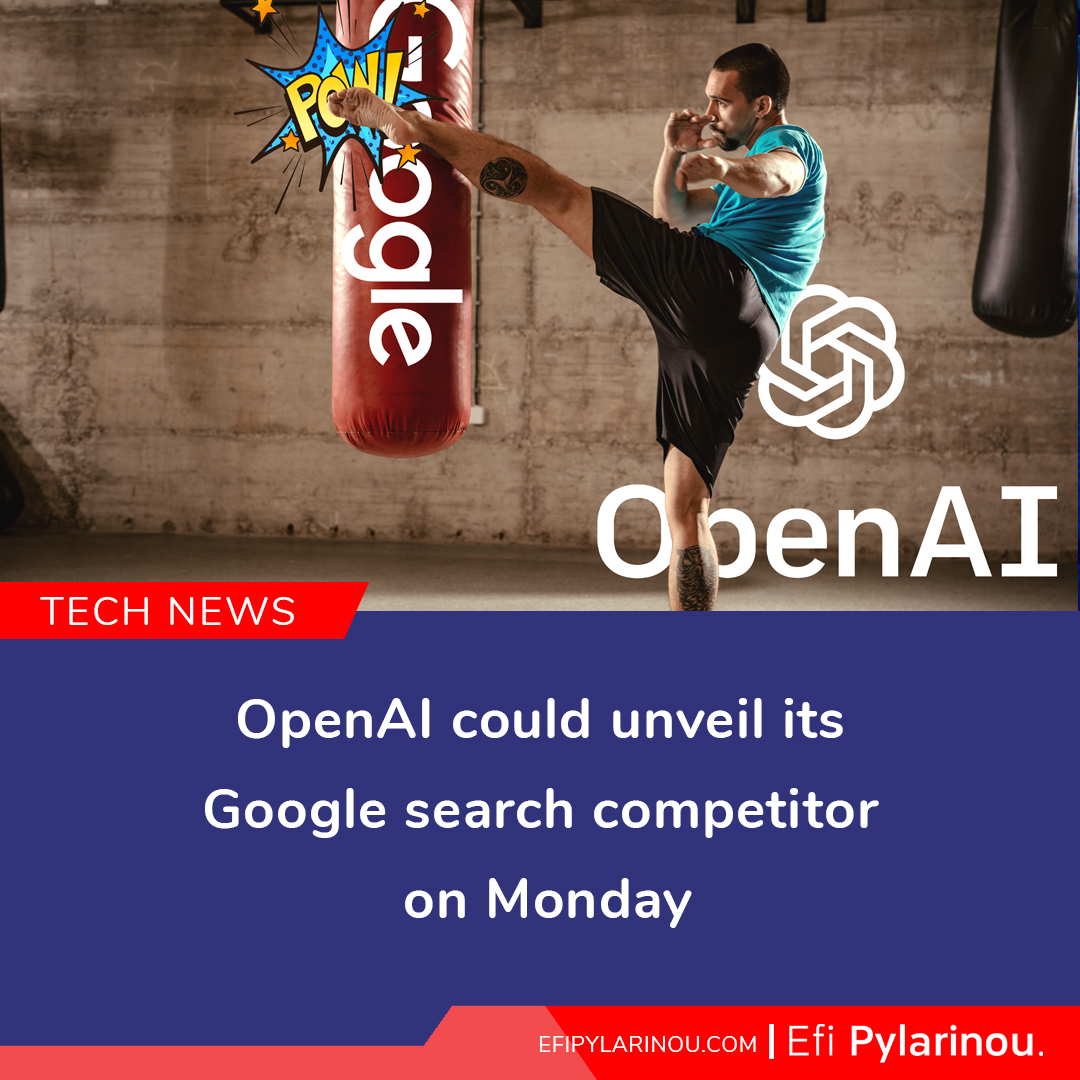 🚨 Breaking News: #OpenAI could unveil its #Google #search competitor on Monday! ow.ly/gHzh50RC1rG #SearchCompetitor #AI #TechNews #ArtificialIntelligence #TechTrends #FutureTech #TechIndustry