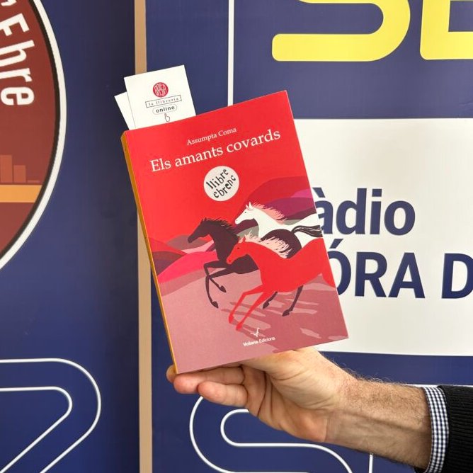 Un altre títol per La Prestatgeria de Cadena Ser Móra d'Ebre, aquest cop ebrenc!!
ELS AMANTS COVARDS d'Assumpta coma, editat per Voliana Edicions.
Ja flaira a Litterarum 😎
Escolta-ho aquí 👉 bit.ly/3JXaooy

#llibreriesindependents
#recomanacionsliteraries