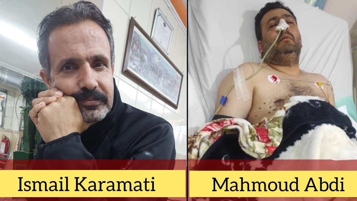 #Iran #Kurdistan
❗️Mahmoud Abdi and Ismail Karamati, still at risk of abduction and assassination by the regime.

According to Kolbarnews, Mahmoud Abdi, a 44-year-old protester who participated in the Jina revolution in Bukan on the November 19, 2024, was severely injured by the…