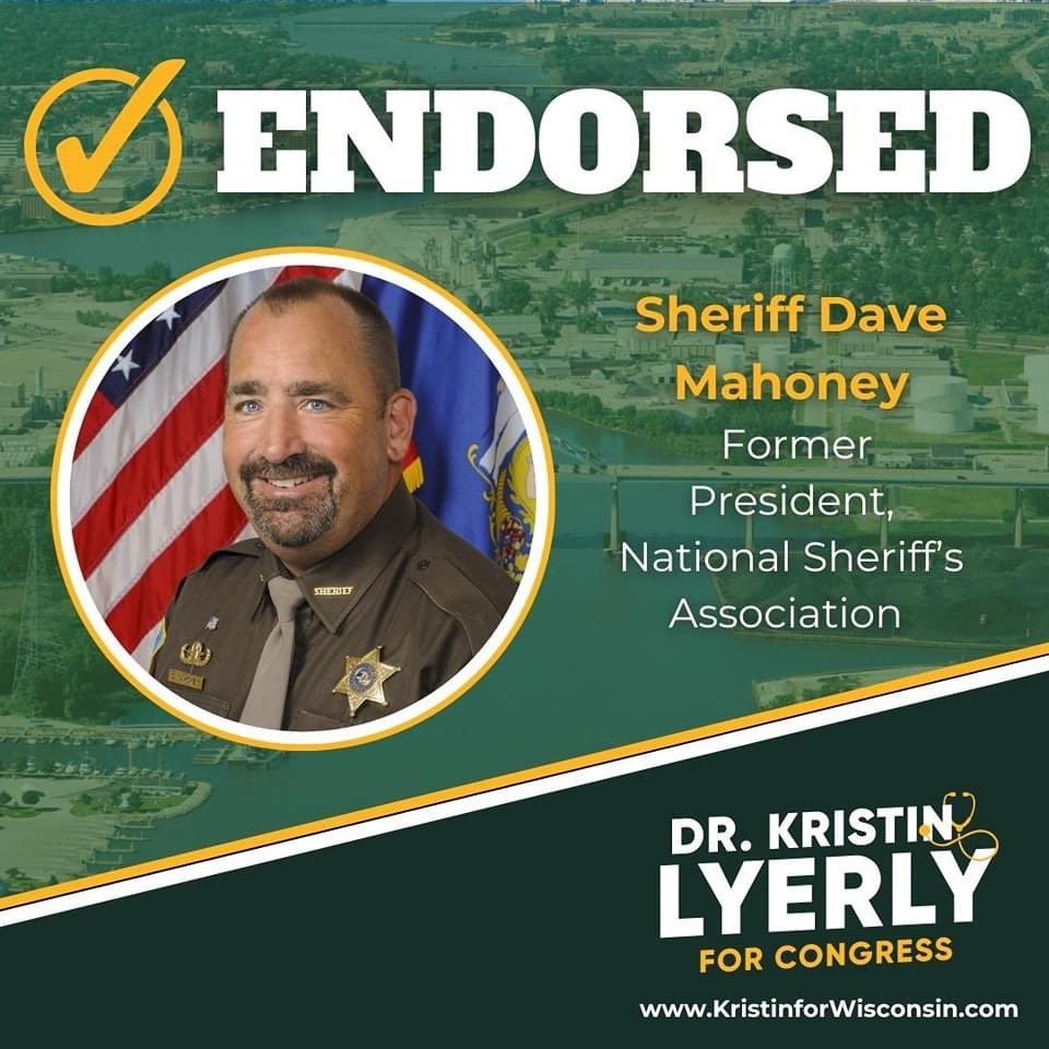 I’m honored to receive the endorsement of Sheriff Dave Mahoney, former President of the National Sheriff’s Association. Sheriff Mahoney is a longtime leader in law enforcement and understands what it means to serve the community and help keep folks safe. (🧵)