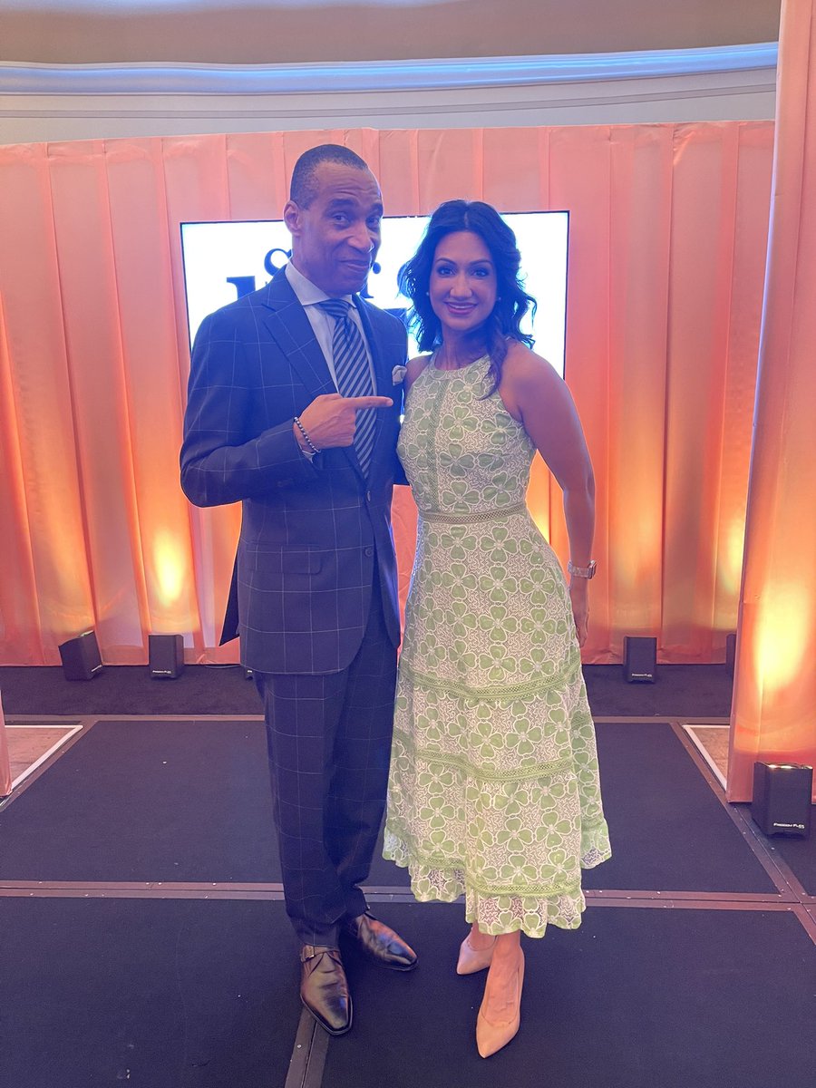 Getting ready to MC the <a href="/StarOfHope/">Star of Hope Mission</a> fashion show with <a href="/rashivats/">Rashi Vats FOX 26</a>