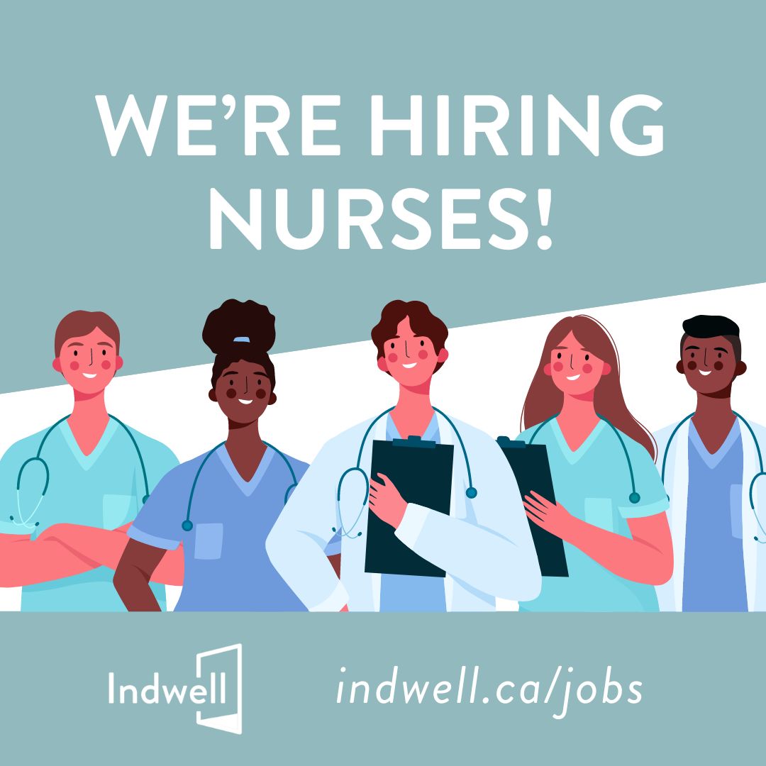 Happy National Nursing Week! 

We are grateful to the many skilled nurses on our staff teams. And we're hiring more! Maybe you or someone you know would be an amazing fit for the position of RPN in Simcoe or Mississauga. 

Check out indwell.ca/jobs for details! 

#CNA2024