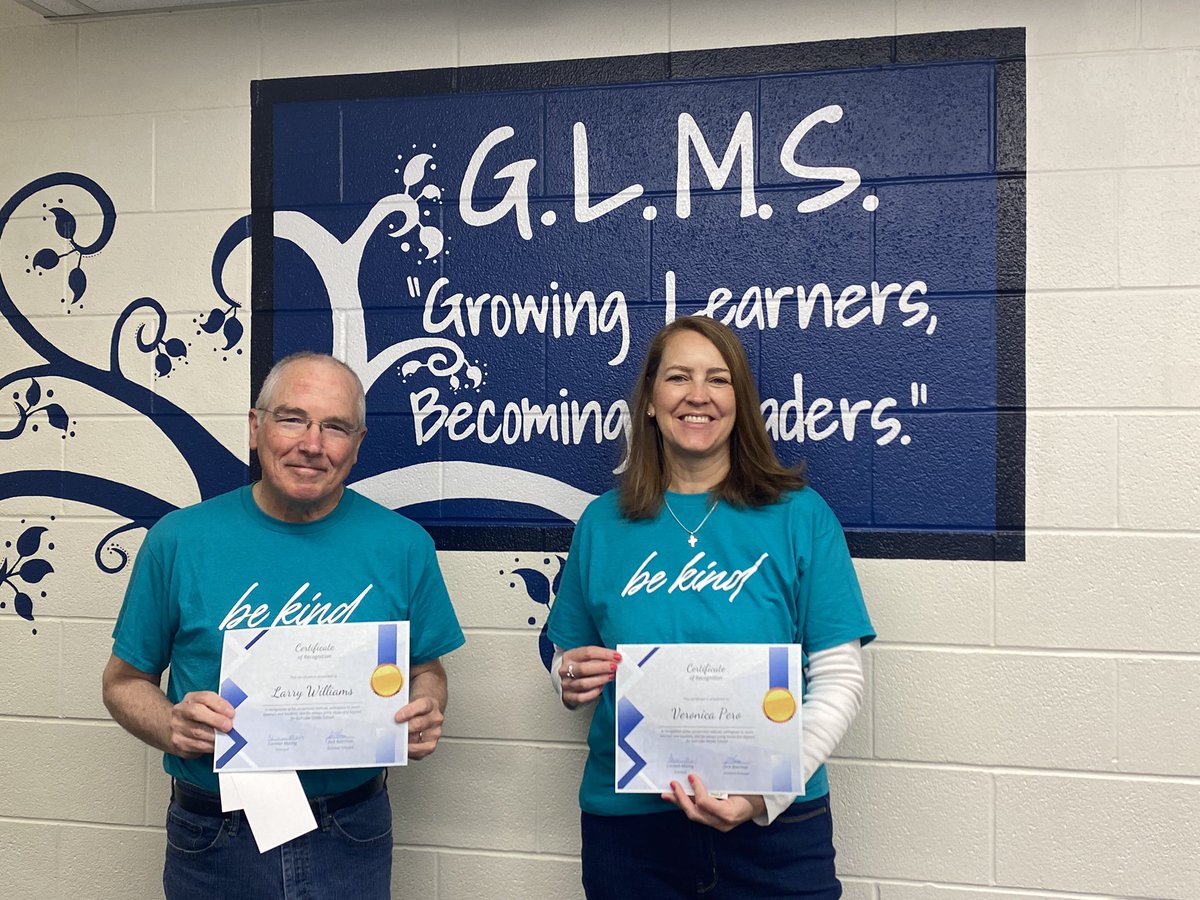 Grateful to these two ROCKSTAR substitute teachers. They go above and beyond every. single. time. We can’t do what we do without them doing what they do. #gogulllake #glcsMS