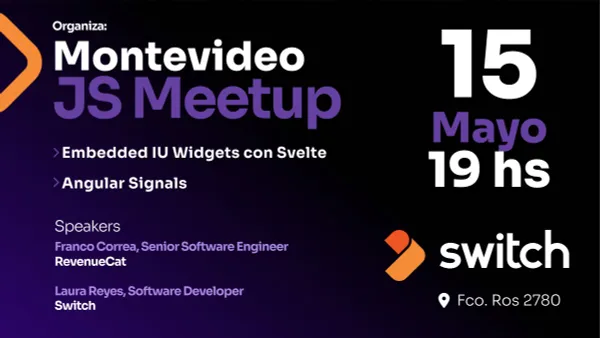 Este miércoles 15 voy a estar en <a href="/MontevideoJS/">Montevideo JS</a> mostrando como implementamos Embedded UI en el SDK de <a href="/RevenueCat/">RevenueCat</a> Billing (que es OSS dicho sea de paso) con Svelte.

Aún quedan algunos lugares en Meetup!