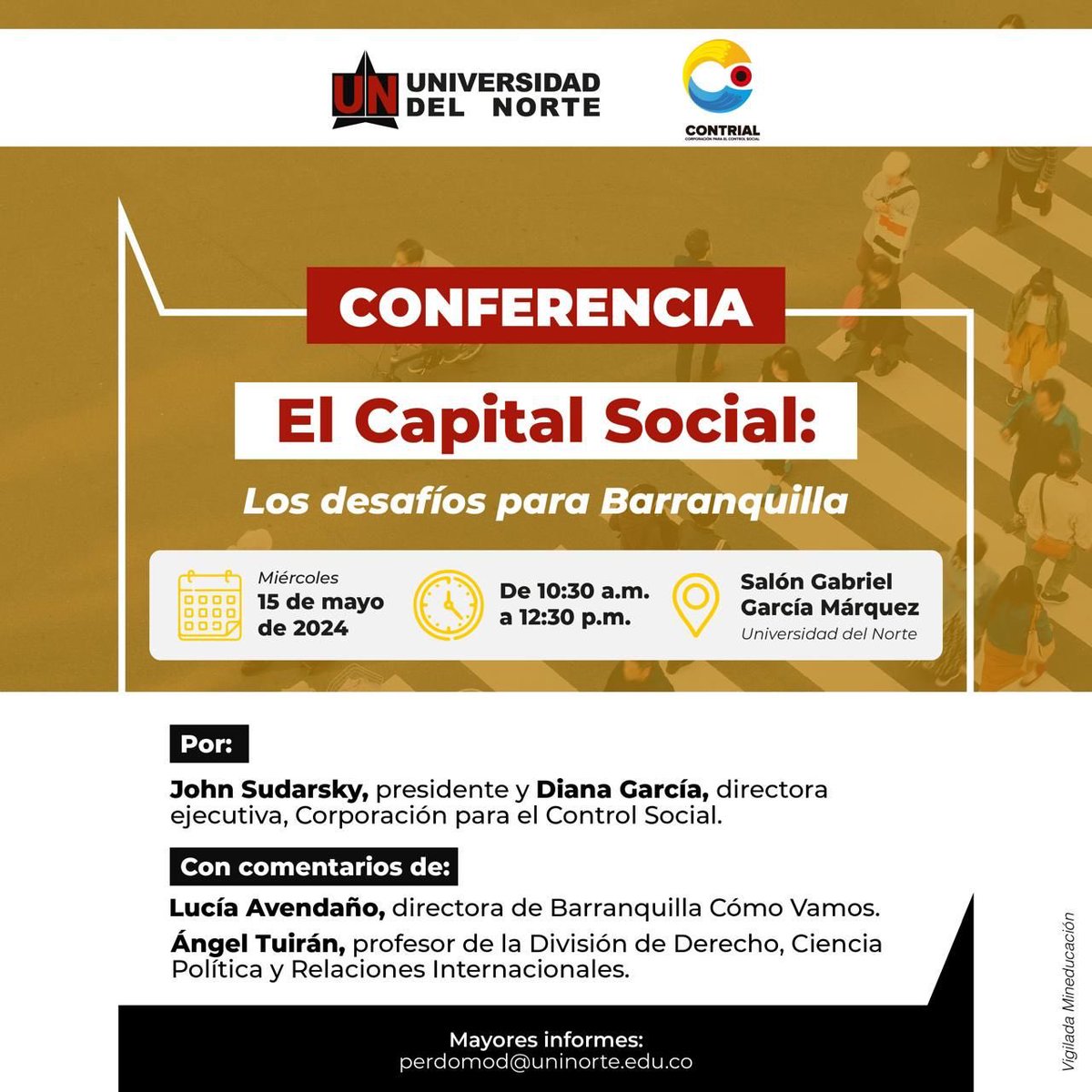 AngelTuiran's tweet photo. El Capital Social. Los desafíos para Barranquilla. Próximo 15/05/24 en @UninorteCO https://t.co/WfdVoGtaTq