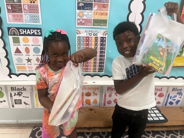 Students @FairElementary are excited to take home Parental Involvement bags to continue their skills in reading, math, & motor skills development! #exceptionallearners #supportservices #parentalinvolvement
