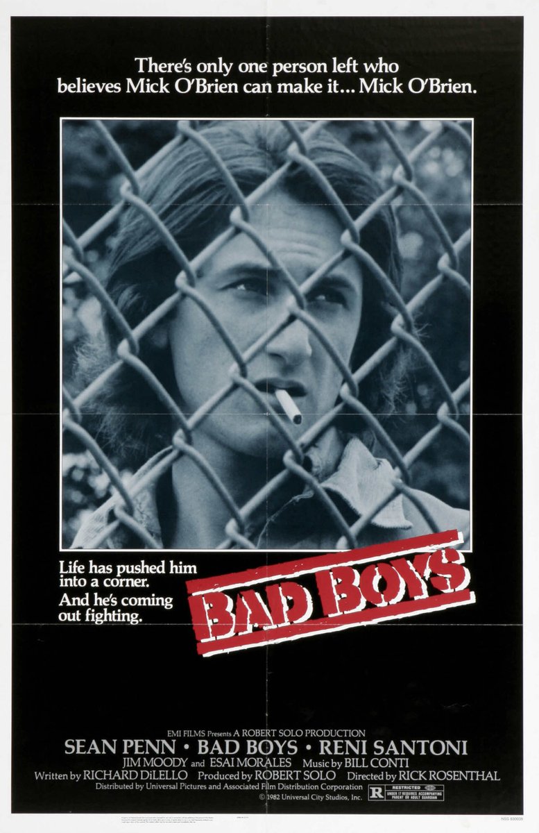 Coming Soon on 4KUHD & Blu-ray! Bad Boys (1983) Sean Penn, Esai Morales, Clancy Brown & Ally Sheedy – Shot by Bruce Surtees (Dirty Harry) & Donald E. Thorin (Thief) – Music by Bill Conti (Rocky) – Written by Richard Di Lello (Colors) – Directed by Rick Rosenthal (Halloween II).