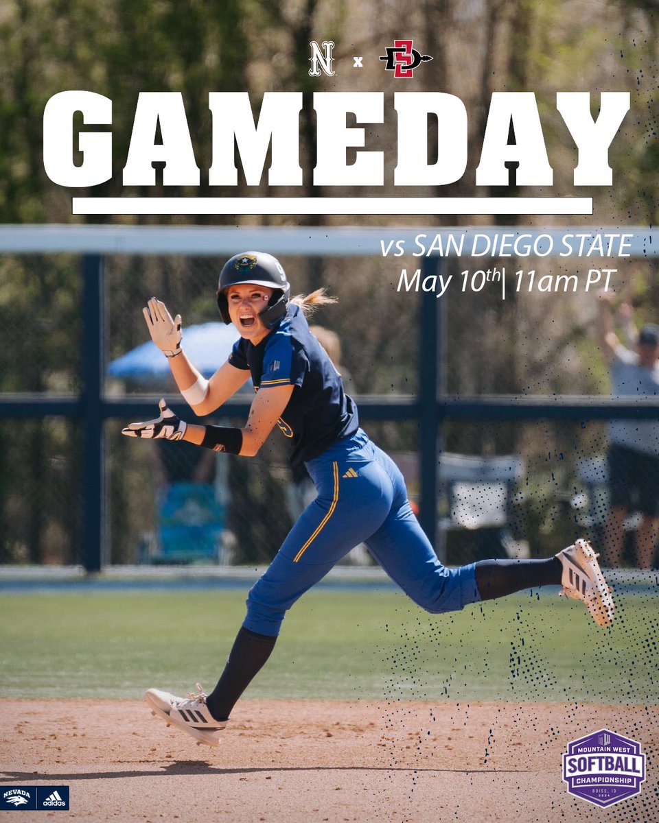 Nevada_Softball's tweet image. Let's take care of business 💼

🆚 San Diego State
⏰ 11 am (PT)
📍 Dona Larsen Park
📊 bit.ly/3yg6Efv
📺 NSN / MW Network (bit.ly/3yeVPKC)

#BattleBorn | #MWSB