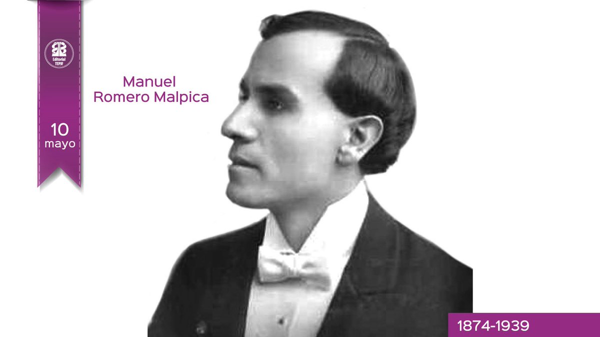 #UnDíaComoHoy, de 1874, nace en Puebla, el barítono Manuel Romero Malpica, primera voz que grabó el Himno Nacional Mexicano en 1905.